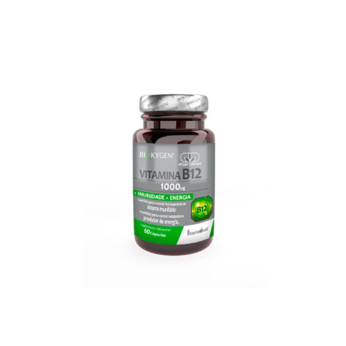 FHARMONAT Biokygen Vitamina B12 1000 mcg - 60 Cápsulas | Energia, Metabolismo e Suporte ao Sistema Nervoso