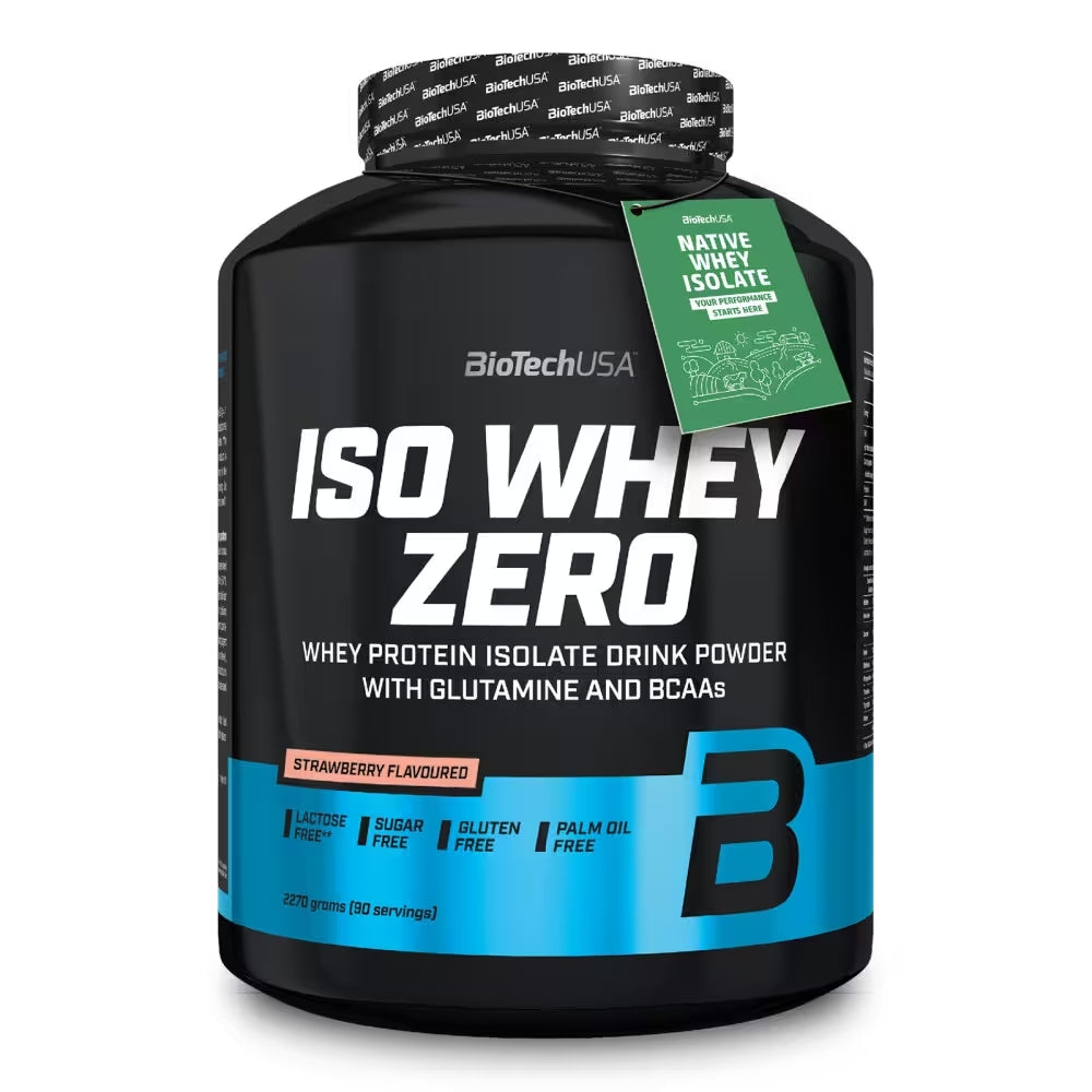 Iso Whey Zero Lactose Free Biotech - 2270g Sabor Strawberry