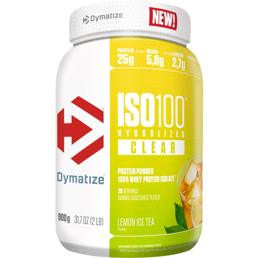 DYMATIZE ISO100 Hydrolyzed Clear (900g)  | Proteína Isolada e Hidrolisada Ultra-Rápida e Refrescante