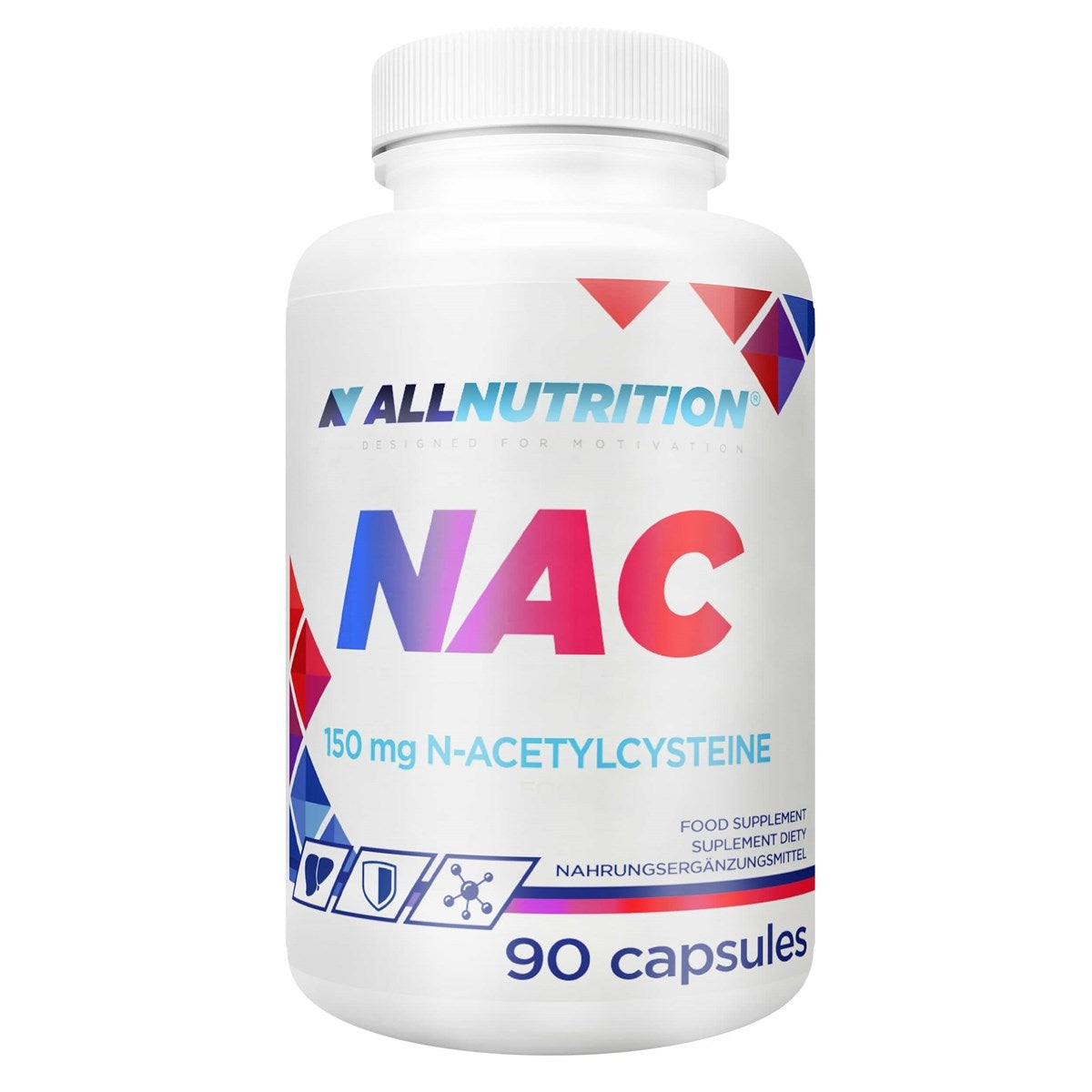 ALLNUTRITION NAC (N-Acetil L-Cisteína) - 90 Cápsulas | Precursor de Glutationa, Poderoso Antioxidante e Suporte Respiratório