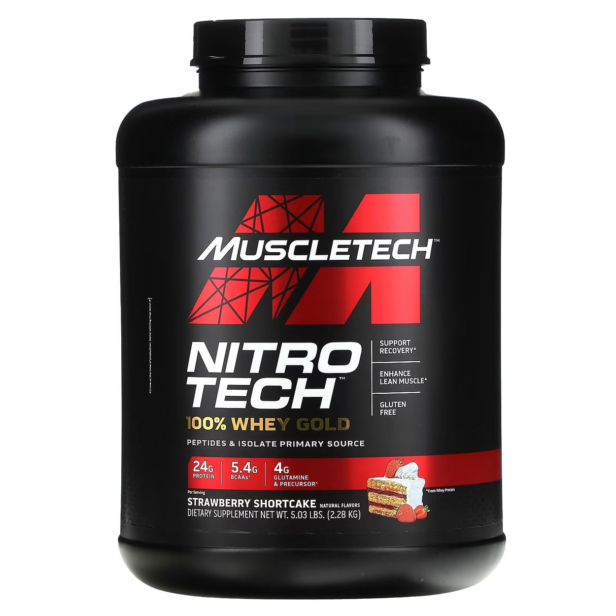 Muscle Tech Nitro 100% Gold - 2,27kg - Strawberry Shortcake