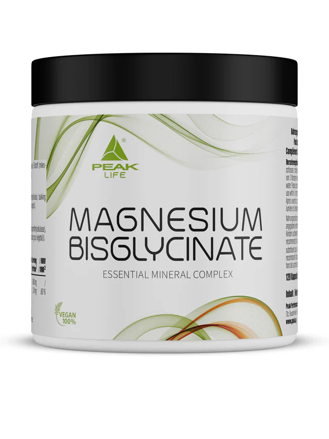 Magnesium Bisglycinate – 120 Cápsulas – Peak Life