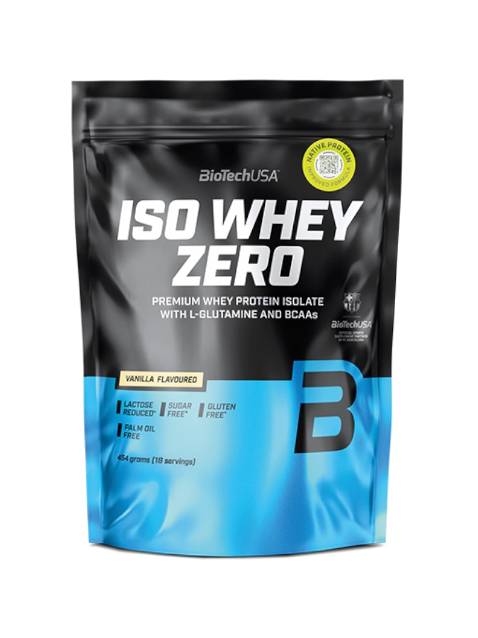 BIOTECH USA Iso Whey Zero (454g) Sabor Baunilha | 100% Whey Protein Isolate Microfiltrada | Sem Açúcar, Baixa em Lactose
