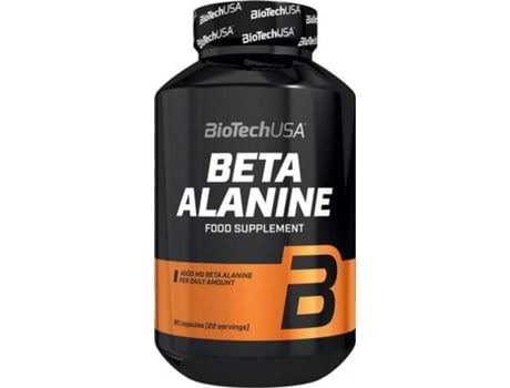 BIOTECH USA Beta-Alanina - 90 Cápsulas | Suplemento de Resistência Muscular, Redução da Fadiga e Desempenho