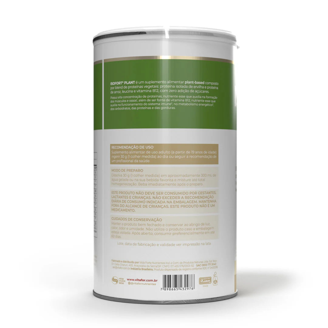 Isofort Plant Vitafor - 450g Sabor Baunilha
