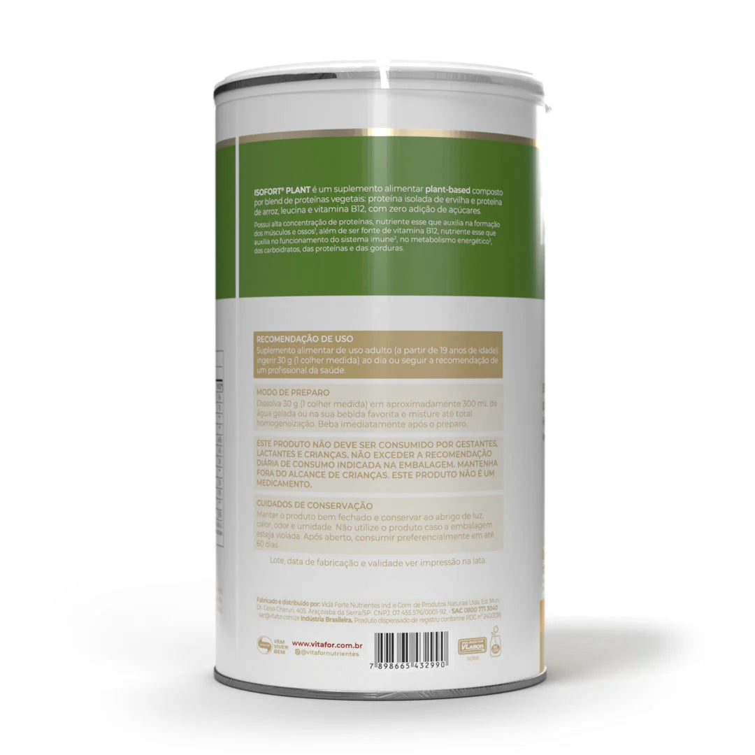 Isofort Plant Vitafor - 450g Sabor Banana com Canela