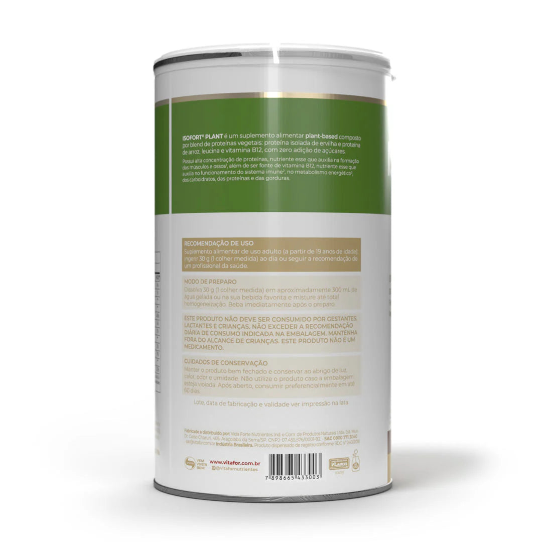 Isofort Plant Vitafor - 450g Sabor Amendoim Moído