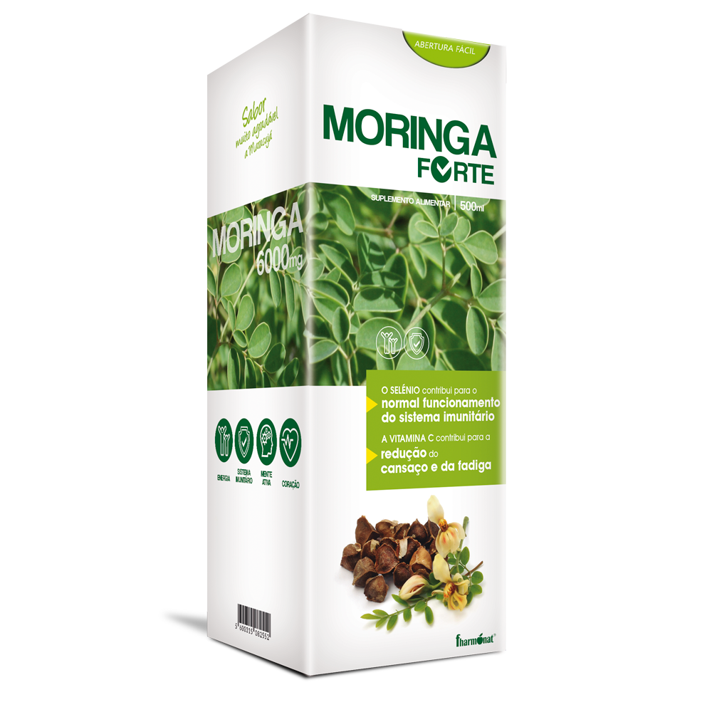 FHARMONAT Moringa Forte (500ml) | Suplemento Líquido para Energia, Imunidade, e Controlo da Glicemia