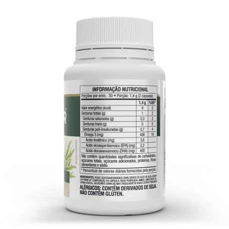 Ômega Vegan Vitafor - 60 Cápsulas