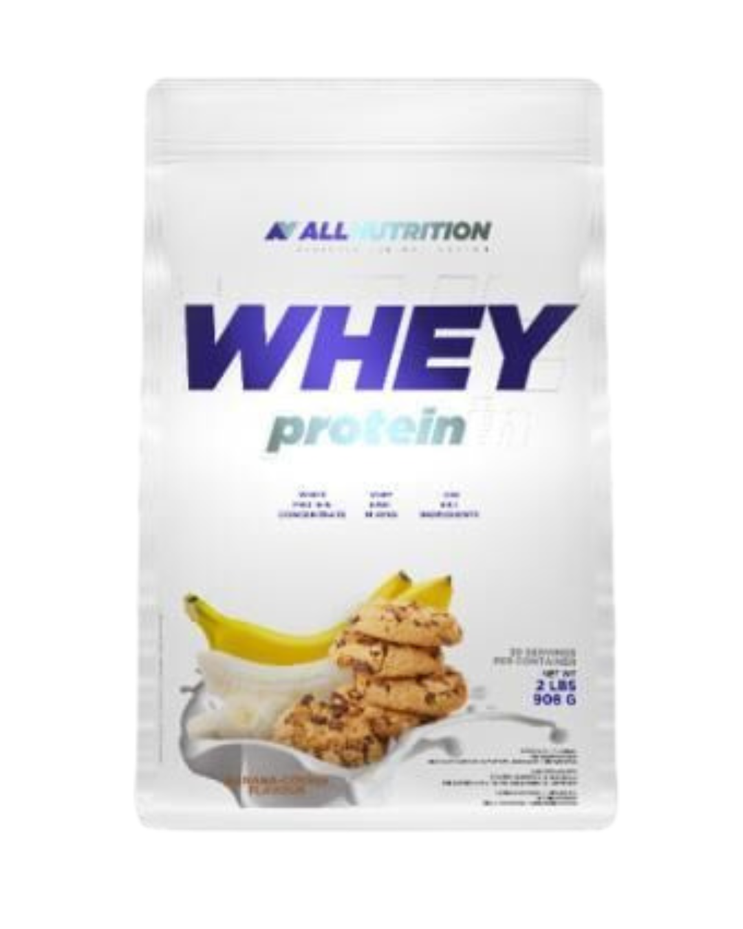 Whey Protein Premium AllNutrition - Sabor Banana - 908g