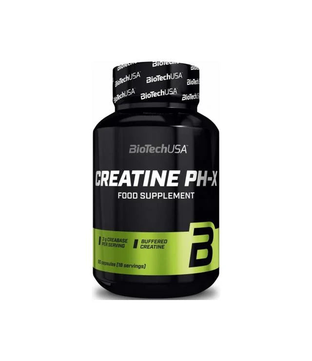 Creatina pH-X – 90 cápsulas – BioTech USA