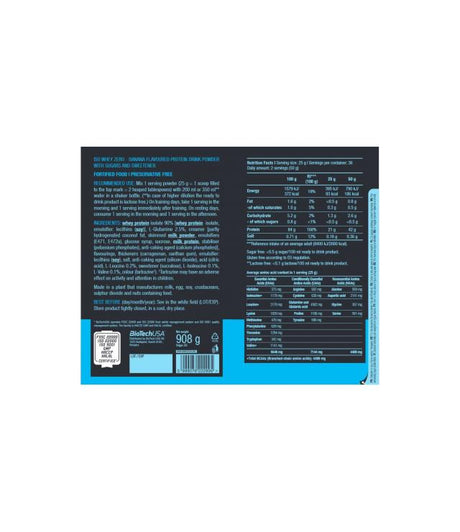 Iso Whey Zero – 908g – Sabor Banana – BiotechUSA