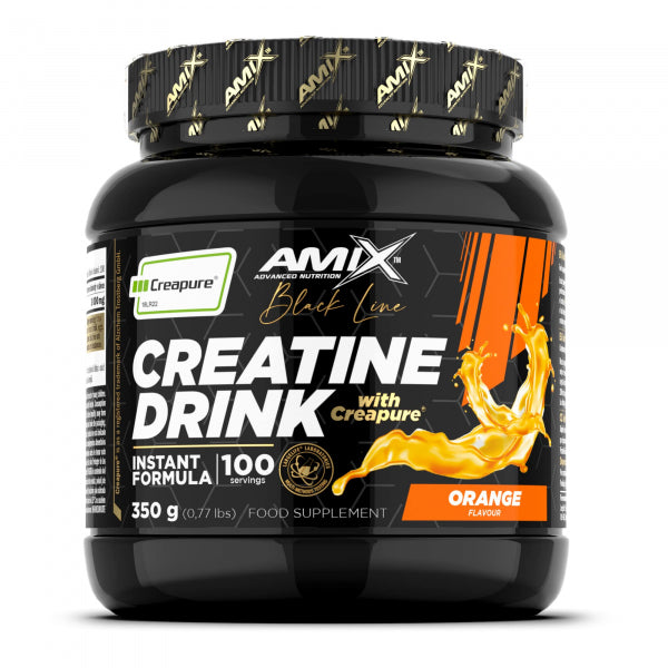 MIX Creatine Creapure® (350g) Sabor Laranja | Creatina Monohidratada Pura para Força, Potência e Absorção Rápida