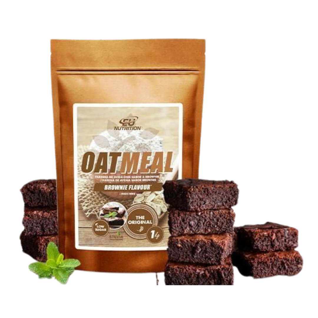 Farinha de Aveia Eu Nutrition - 1kg Sabor Brownie