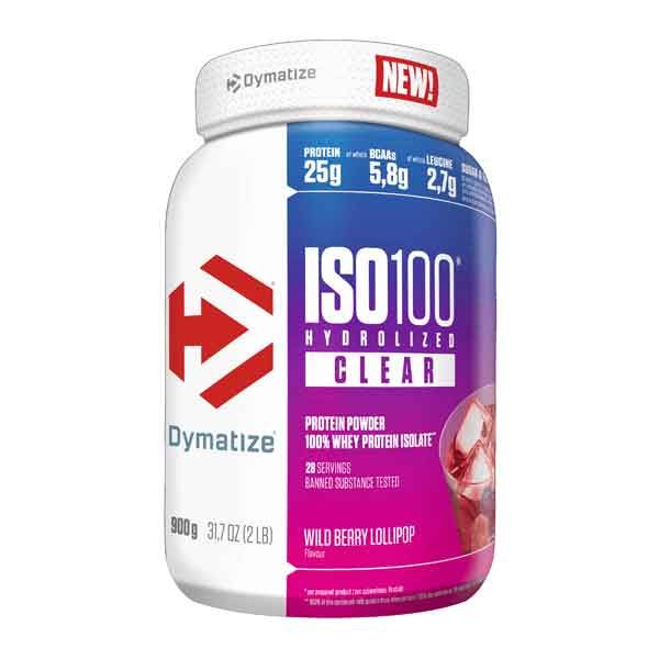 DYMATIZE ISO100 Hydrolyzed Clear (900g)  | Proteína Isolada e Hidrolisada Ultra-Rápida e Refrescante