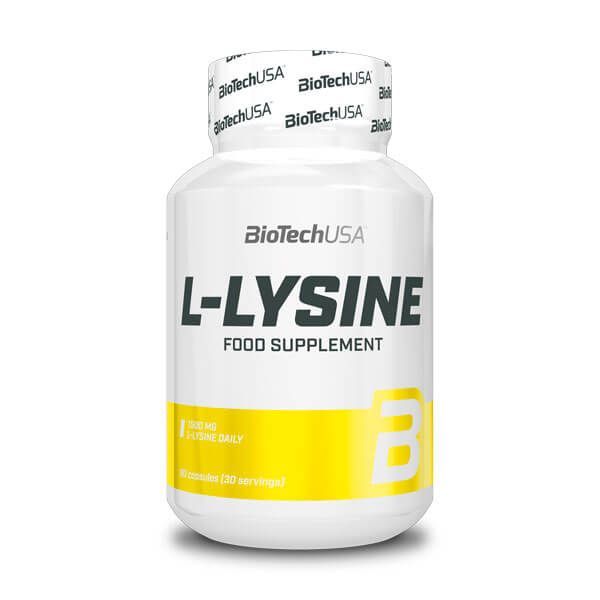 BIOTECH USA L-Lysine 90 Cápsulas | Aminoácido Essencial para Suporte Imunitário e Formação de Colagénio
