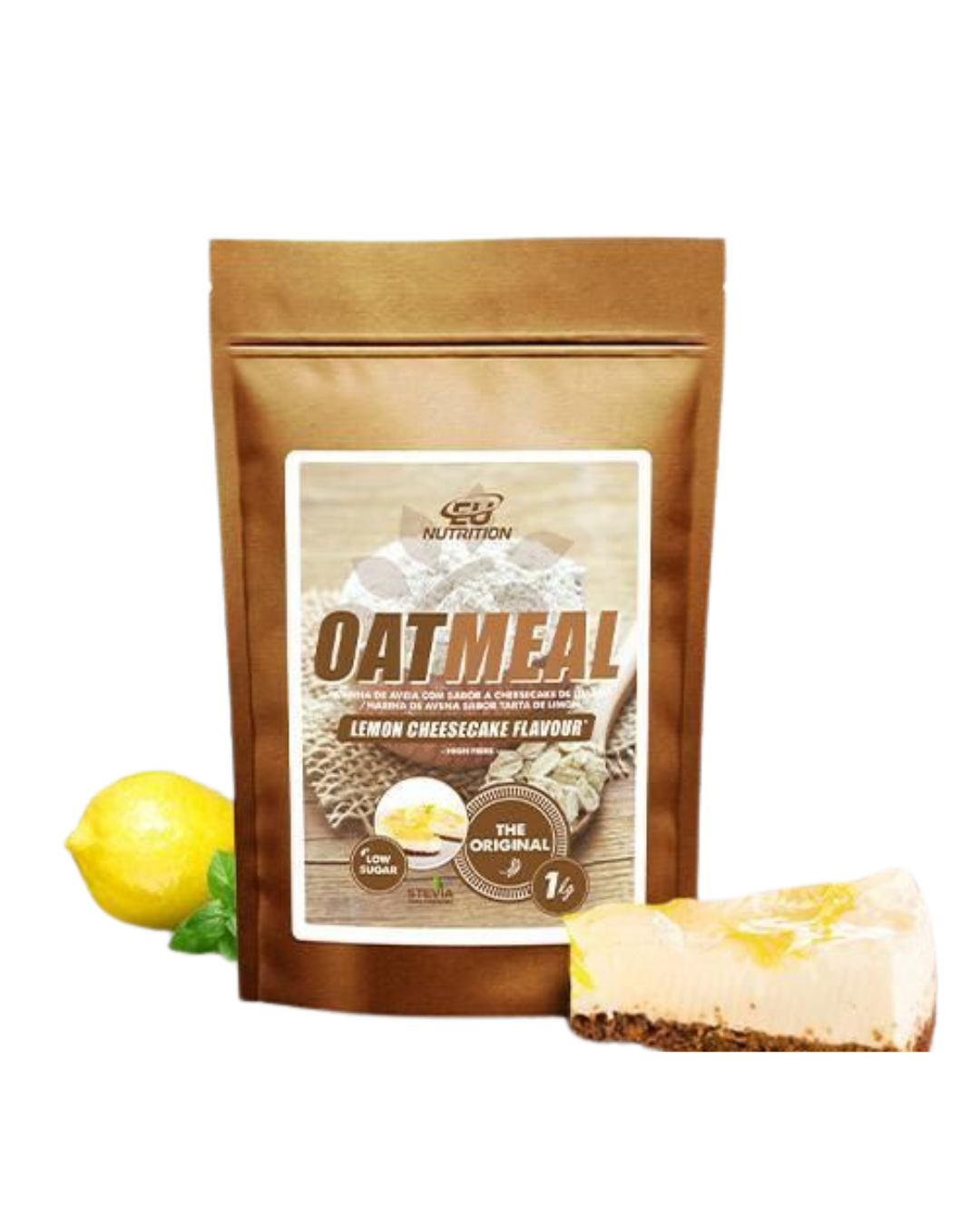 Farinha de Aveia Eu Nutrition - 1kg Sabor Lemon Cheesecake