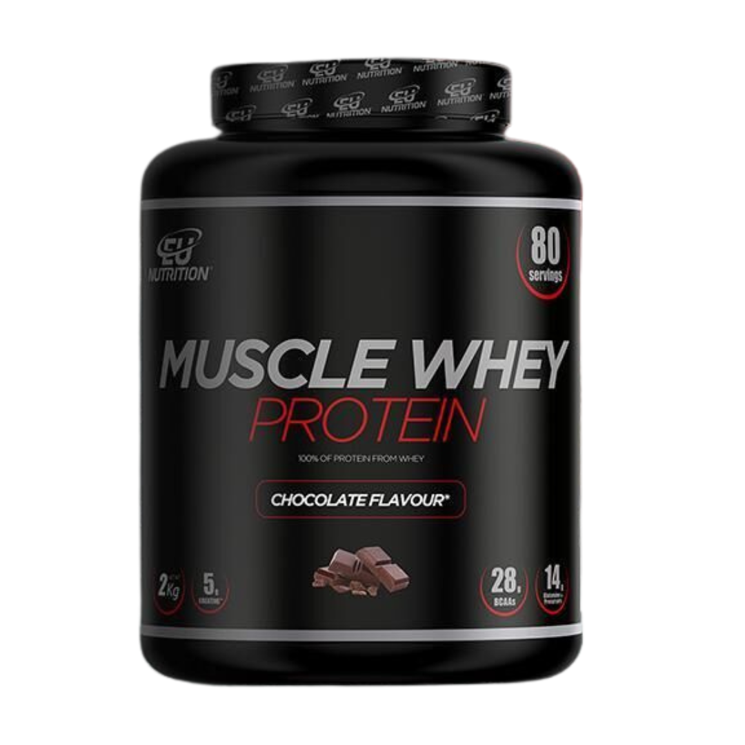 Muscle Whey Protein Eu Nutrition - 2kg Sabor Chocolate