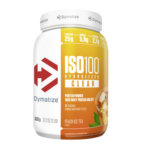 DYMATIZE ISO100 Hydrolyzed Clear (900g)  | Proteína Isolada e Hidrolisada Ultra-Rápida e Refrescante