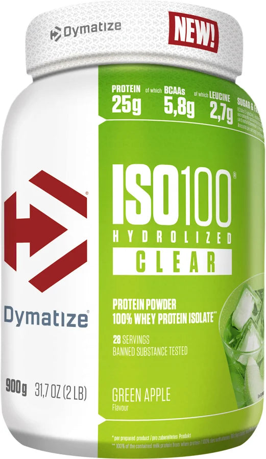 DYMATIZE ISO100 Hydrolyzed Clear (900g)  | Proteína Isolada e Hidrolisada Ultra-Rápida e Refrescante