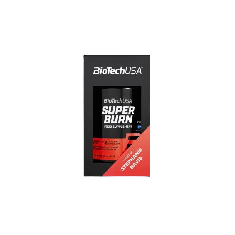 BIOTECH USA Super Burn - 120 Comprimidos | Termogénico Avançado para Queima de Gordura e Controlo de Peso (Sem Iodo)
