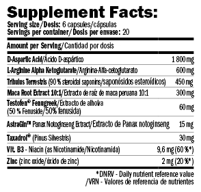 AMIX Performance Testoxt Booster - 120 Cápsulas | Complexo Natural de Suporte de Testosterona e Virilidade Masculina