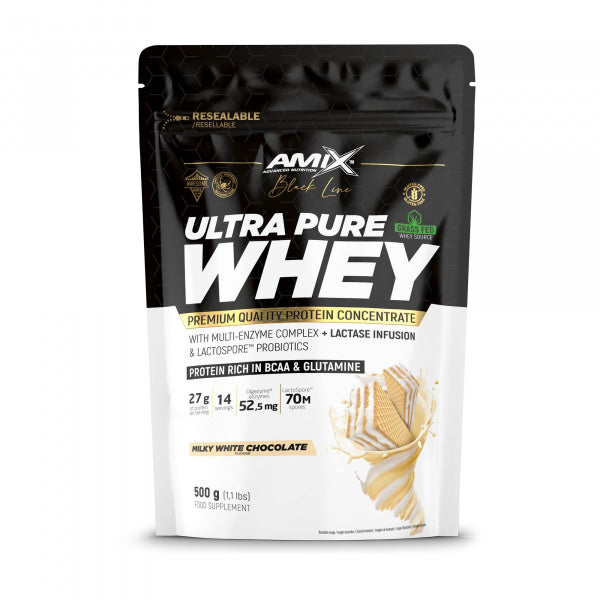MIX NUTRITION Ultra Pure Whey (500g) Sabor Chocolate Branco | Proteína de Soro de Leite Blend para Recuperação e Músculos
