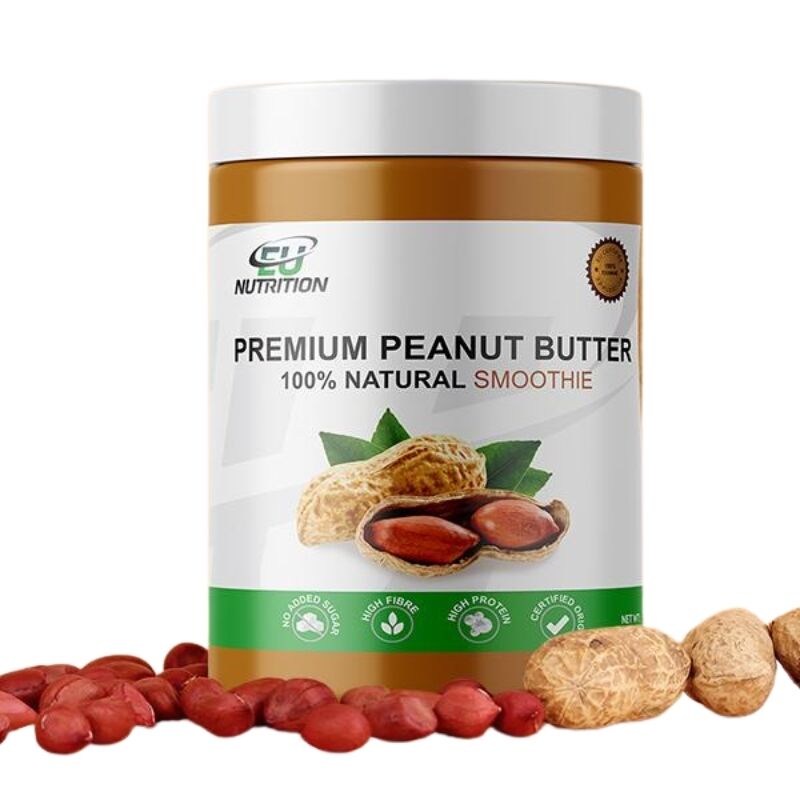 Premium Peanut Butter 100% Natural 1 Kg Smoothie Eu Nutrition