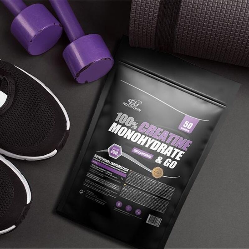 100% Creatine Monohydrate & Go 250g Eu Nutrition