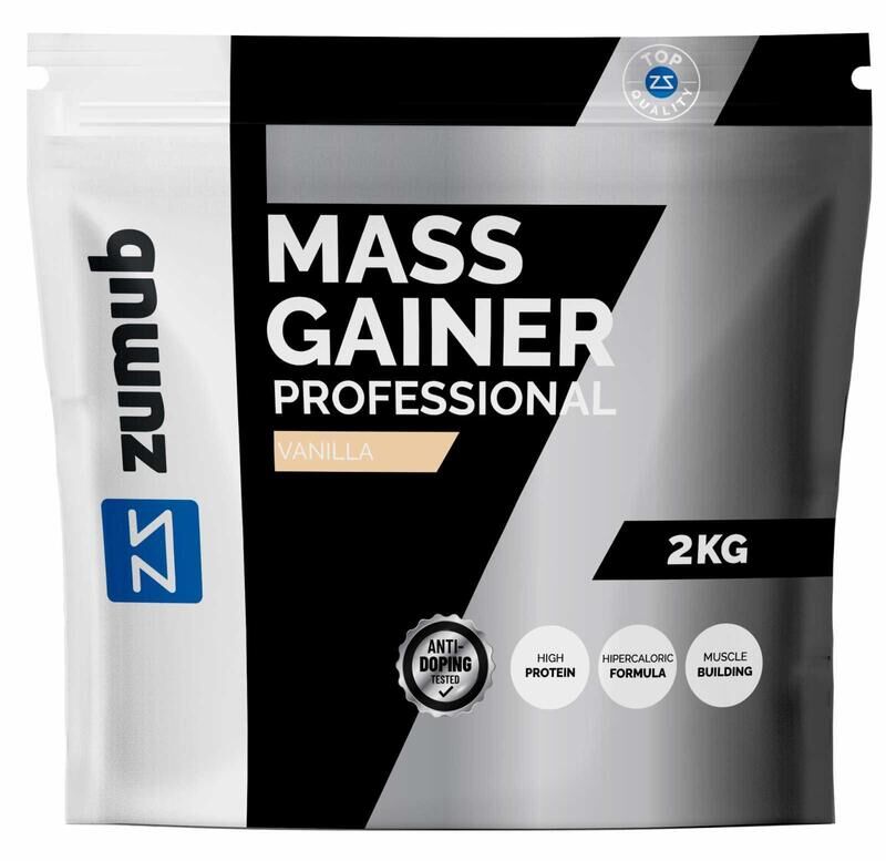 Mass Gainer Profissional Zumub - 2kg Sabor Vanilla