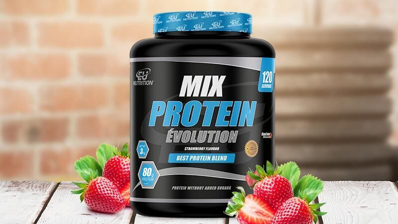 Mix Protein Évolution 3 Kg Strawberry Eu Nutrition