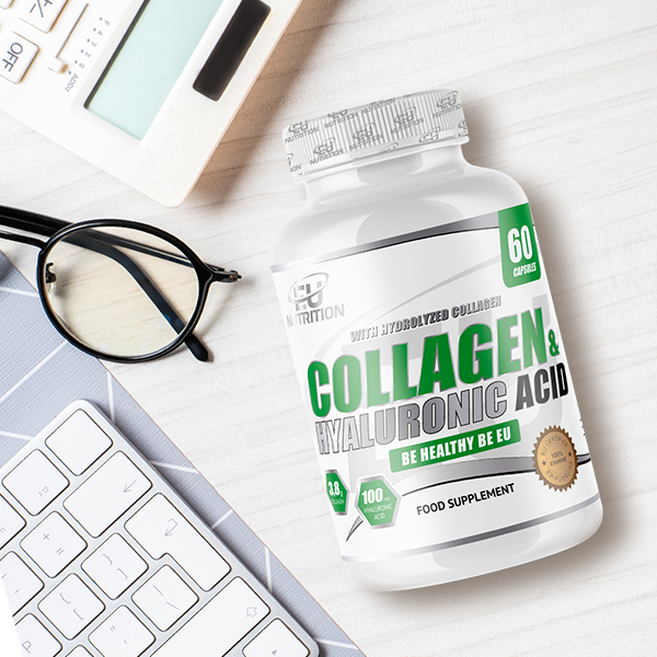 Collagen & Hyaluronic Acid 60 Caps Eu Nutrition