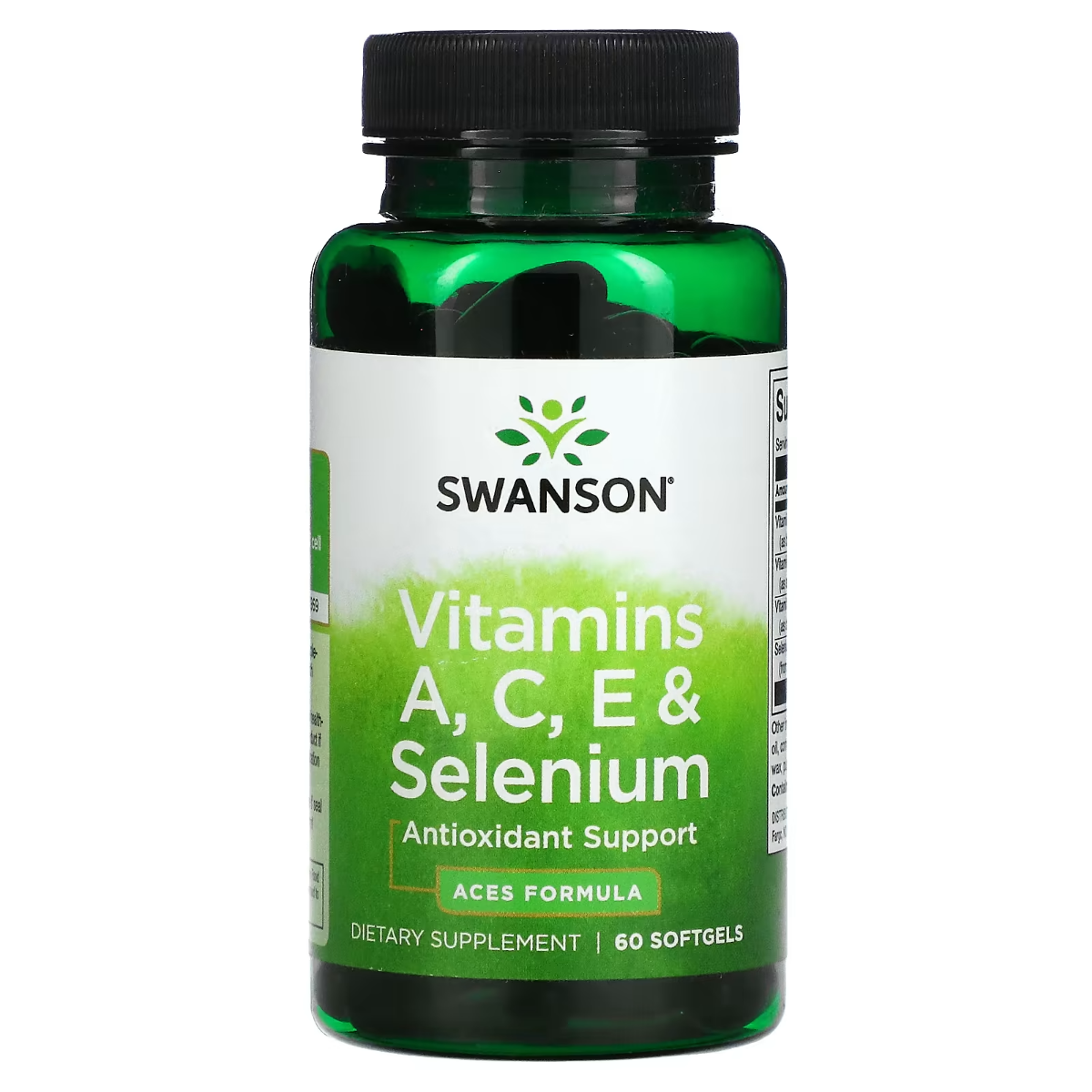 SWANSON ACES Ultra Vitamin (60 Softgels) | Poderoso Complexo Antioxidante com Vitaminas A, C, E, Selénio e Zinco